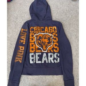 VS PINK Chicago Bears Bling Zip Up Hoodie
